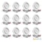 Nuwatt 6 Inch Gimbal LED Recessed Lighting for Sloped Ceiling 2700K-5000K 5CCT Canless Lights, PK12 NW-P-ADJDL-6-12W-5CT-WH-12P - alternate 1